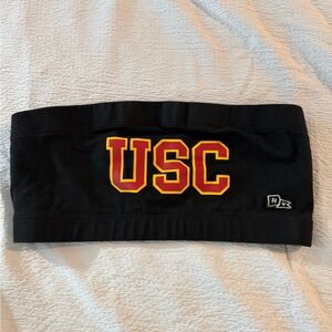 USC Black Bandeau Top